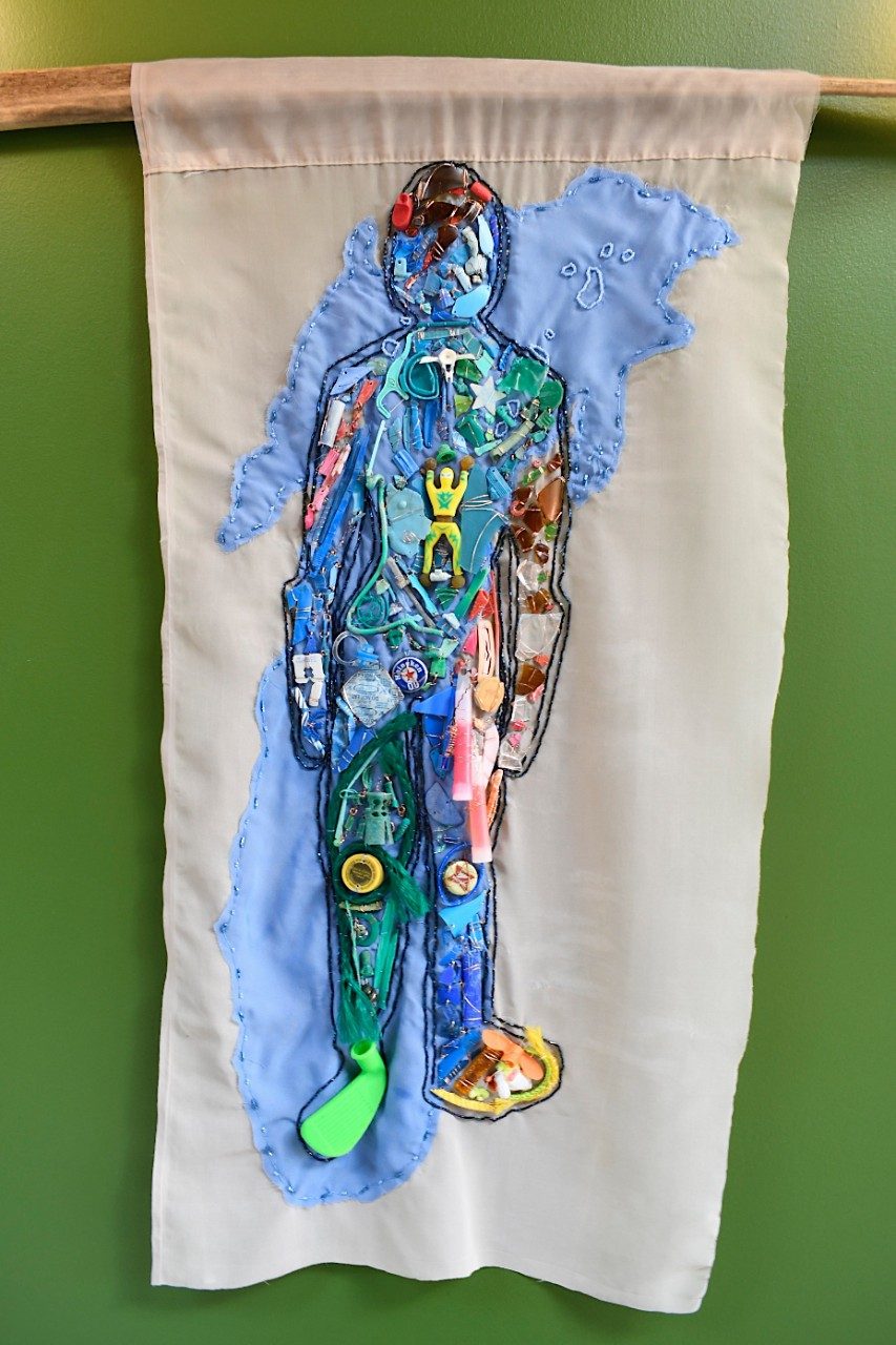 Art hanging on a wall