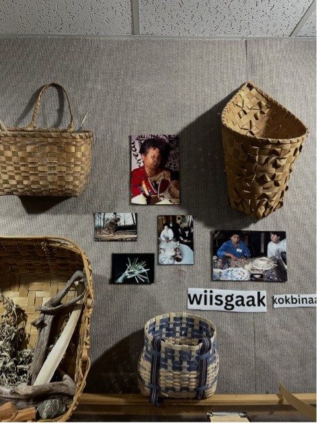 Baskets hanging on a wall