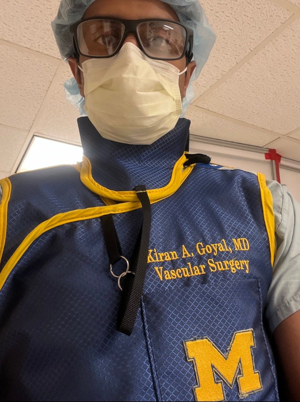 Doctor wearing scrubs in a hospital