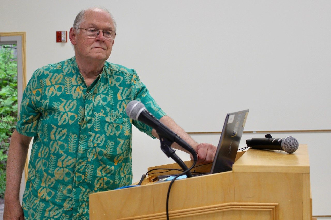 Person at a podium