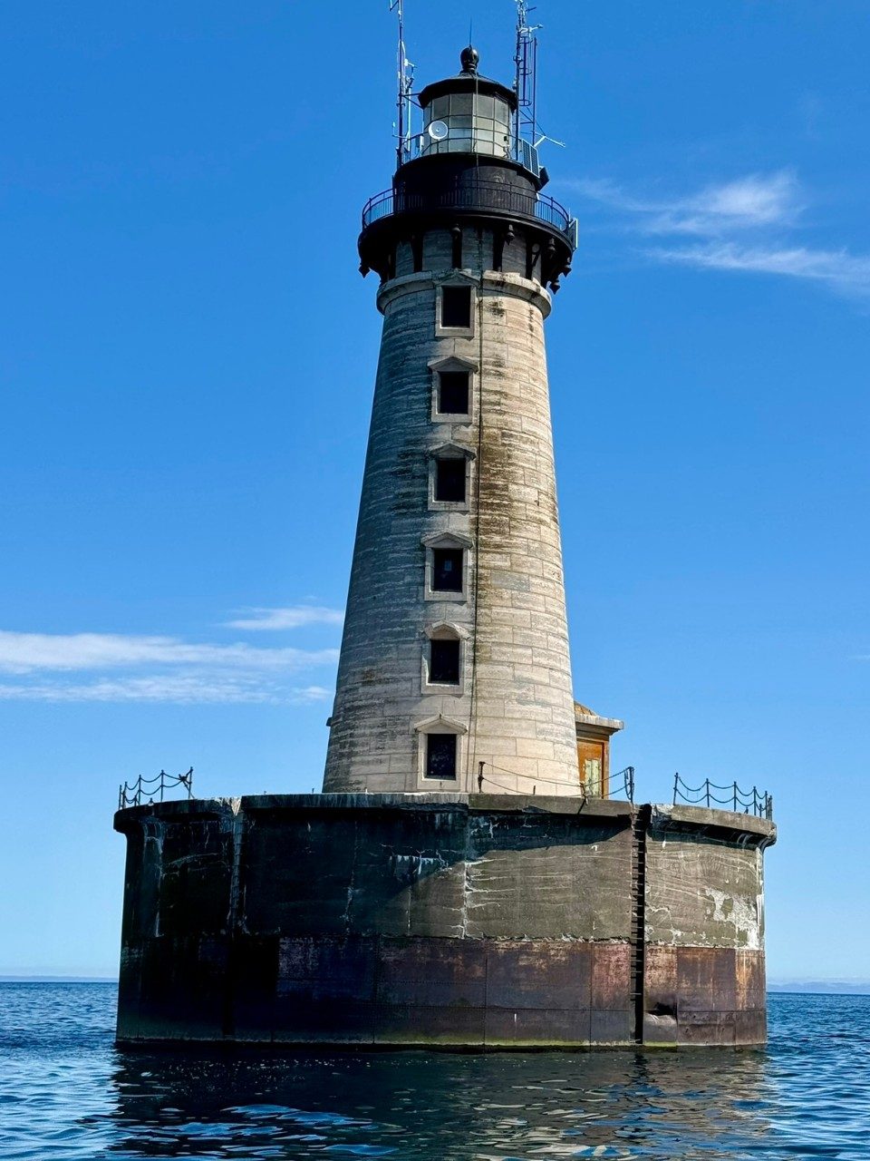 Lighthouse in the middle of a lake