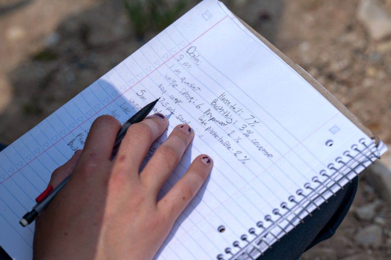 Paper with handwriting on it