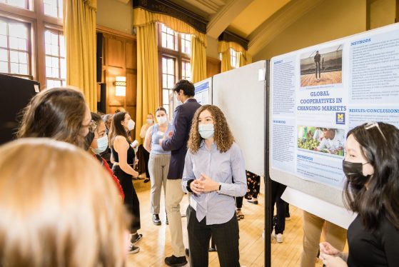 UROP student presenting at the symposium